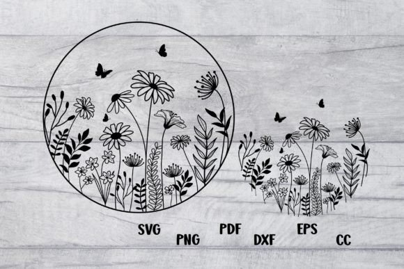 Beautiful Flower & Wildflower SVG Designs