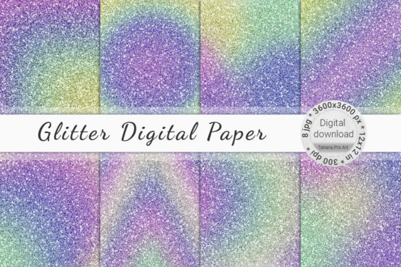 Bringing Sparkle to Life with Digital Paper Glitter Shiny Textures