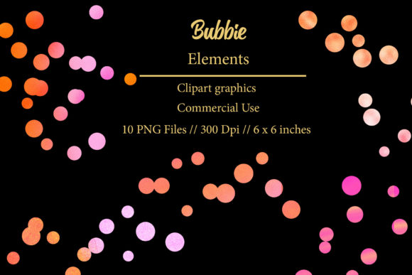 Bubbie Brush Stroke Clipart: Creative Design Elements