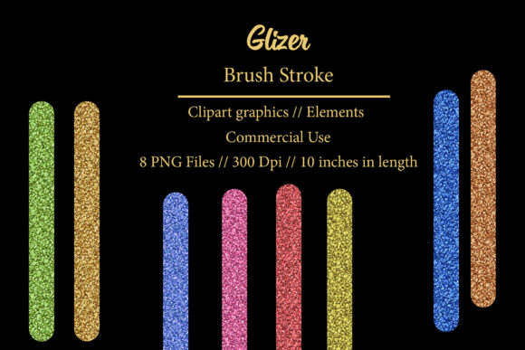 Elevating Digital Design Workflows with the Glizer Brush Stroke Clipart Element