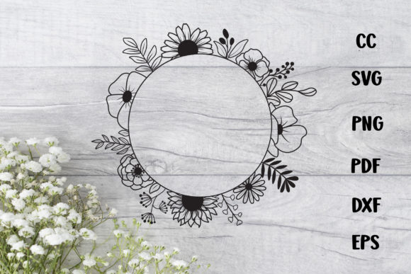 Flower Frame SVG & Round Frame Guide