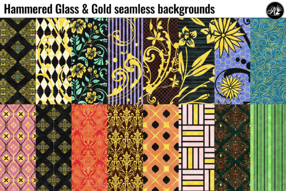 Hammered Glass & Gold Classic Designs