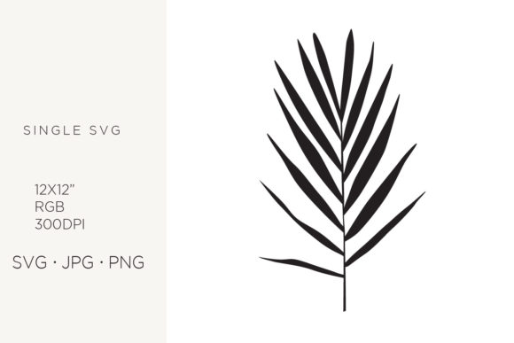 Illustration of a Palm Branch: Versatile Digital Assets for Modern Design
