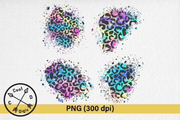 Unleashing Creativity: A Guide to High-Resolution Colorful Bleached Leopard Print Patches and Digital Sublimation Assets