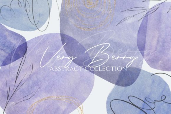 Watercolor Abstract Background Very Peri: Elevating Design with Modern Elegance